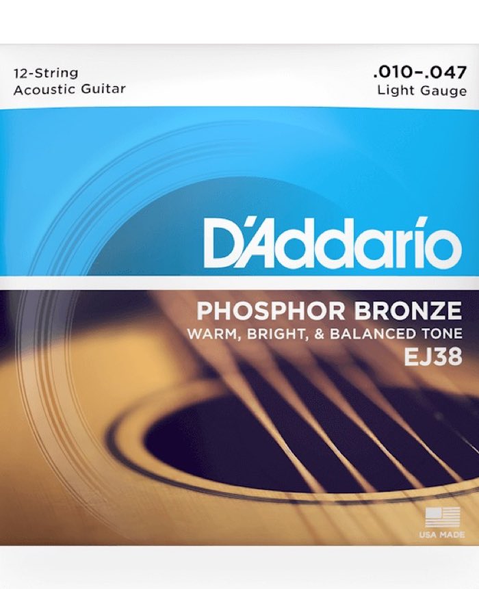 D'Addario Phosphor Bronze EJ38 12-String (10-47)