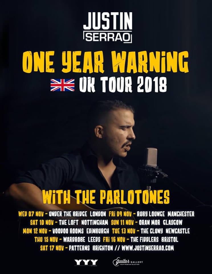 Justin Serrao, UK Tour 2018