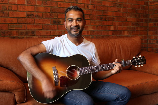 A true vintage, the Gibson J-45 guitar sold