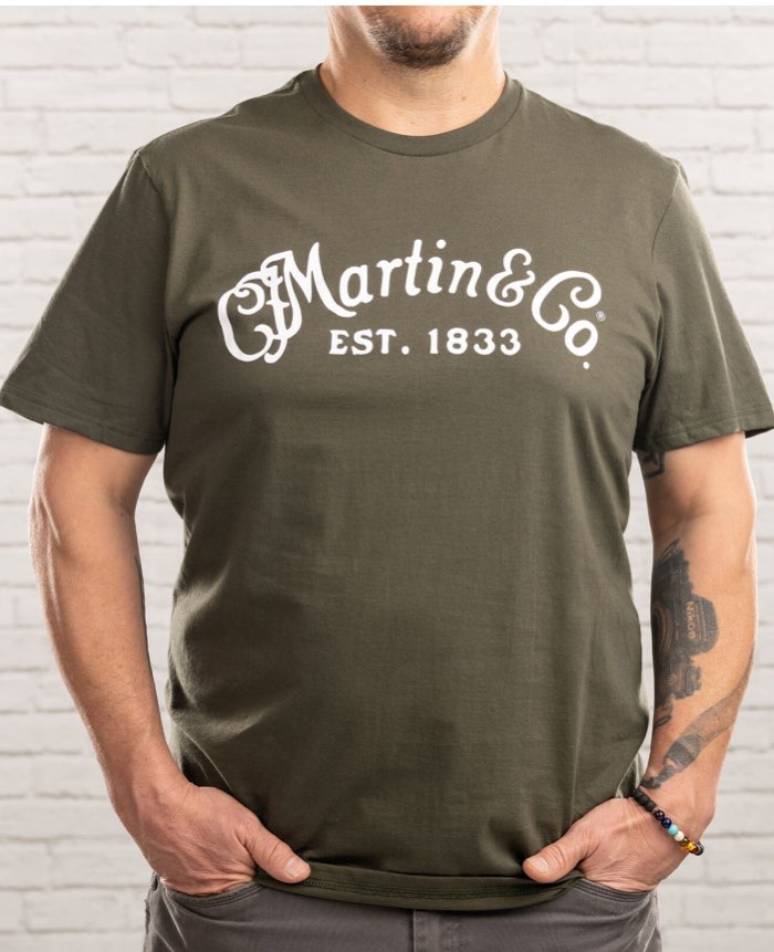 Martin Logo T-Shirt Olive Green