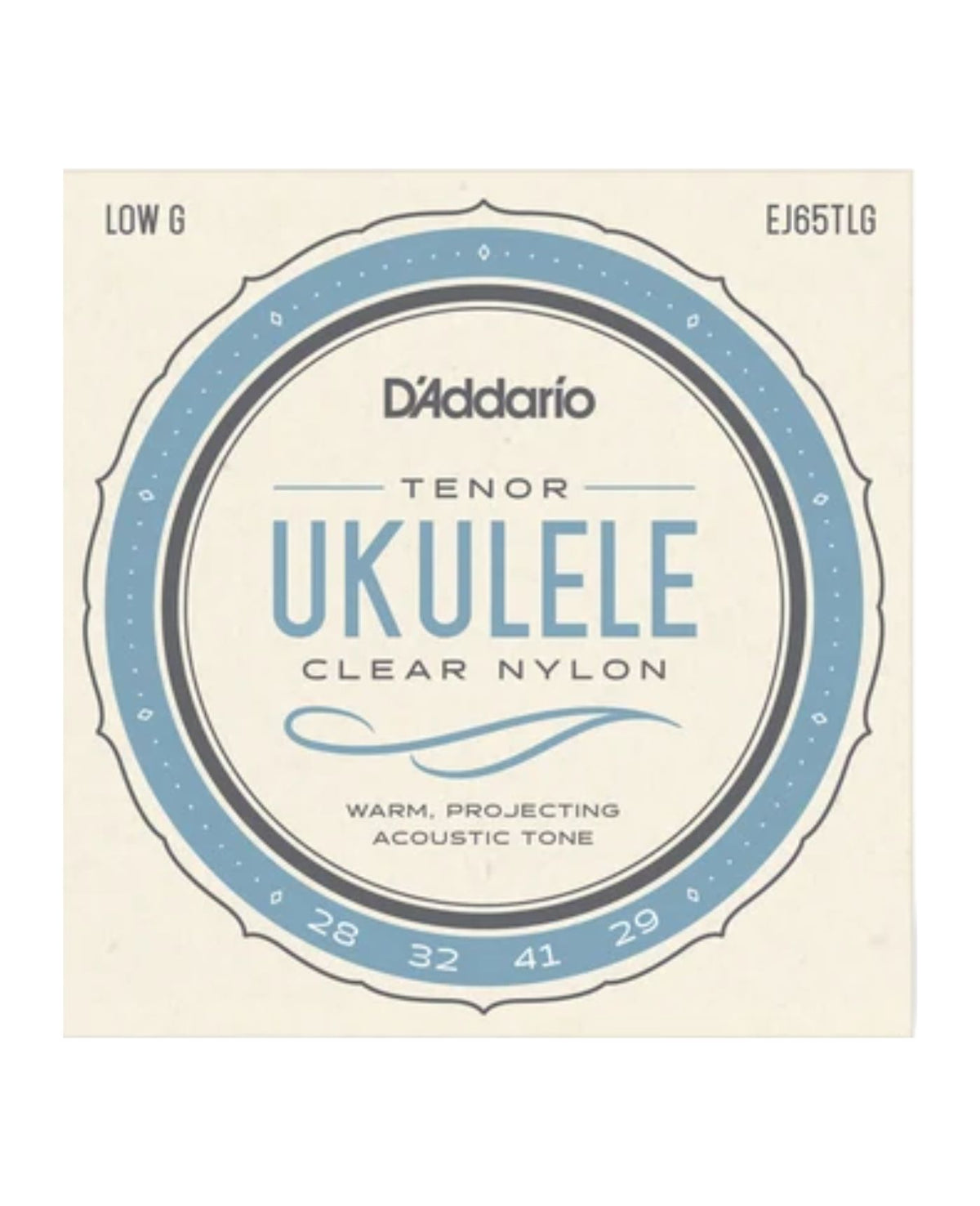 D'Addario EJ65TLG Pro-Arté Custom Extruded Nylon Ukulele Strings, Tenor Low-G