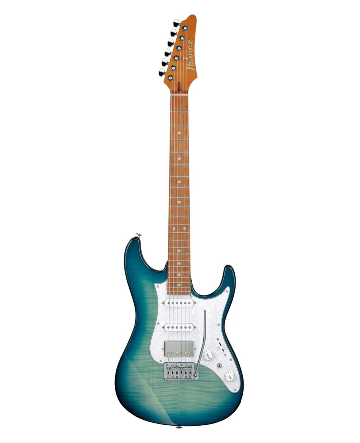 Ibanez AZ Standard Series AZ22S1F-TXB Electric Guitar – Transparent Turquoise Burst