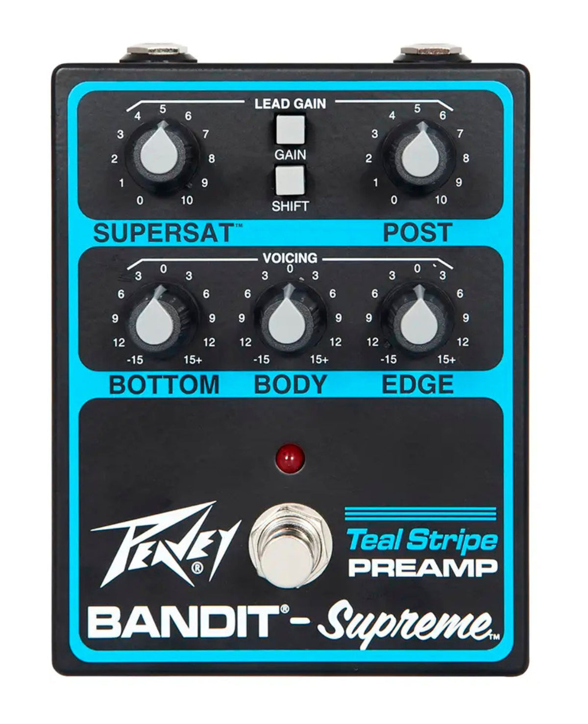 Peavey Bandit Supreme Teal Stripe Preamp Pedal