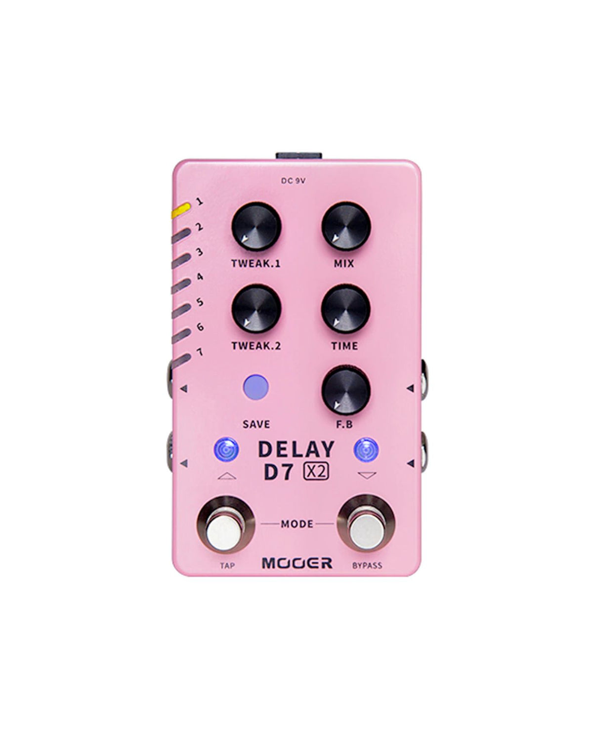 MOOER D7 X2 Series Digital Delay Pedal
