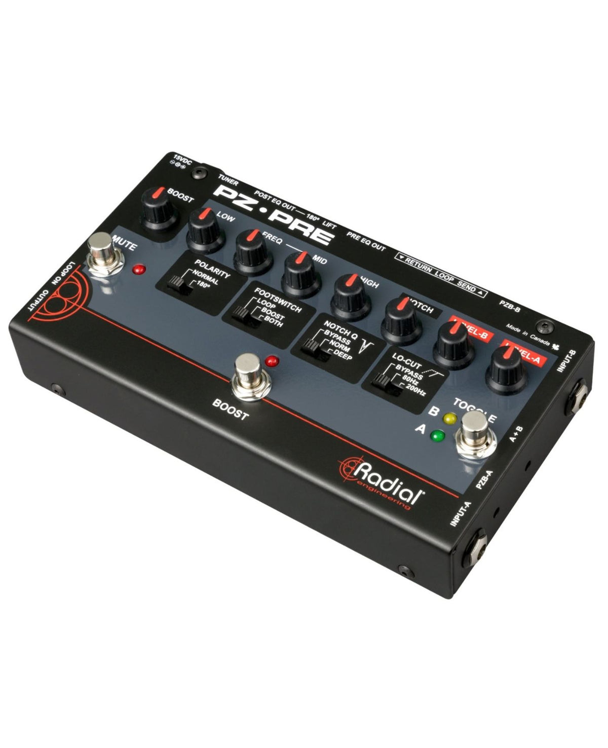 Radial PZ-Pre Dual-Input Acoustic Instrument Preamp &amp; DI
