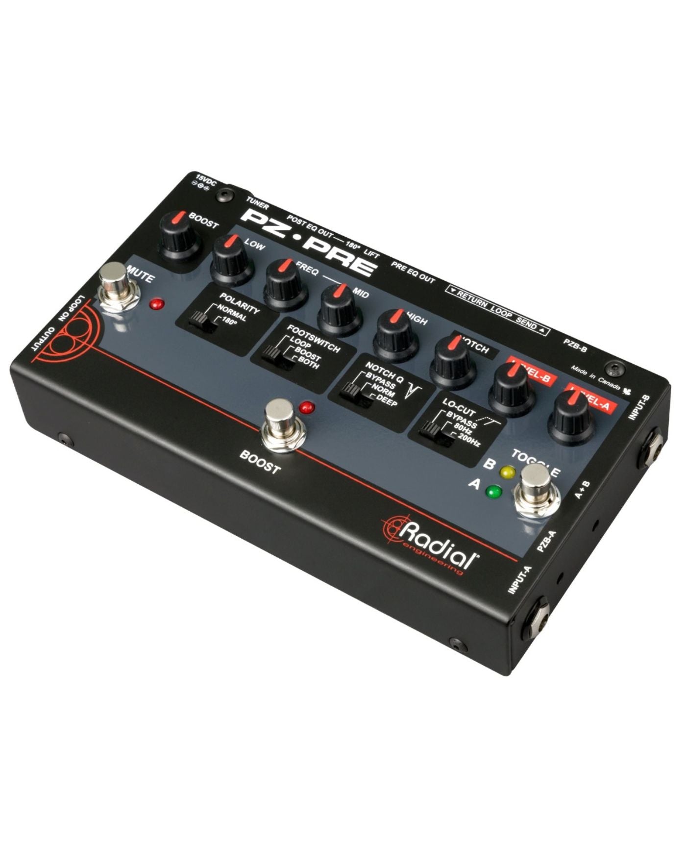 Radial PZ-Pre Dual-Input Acoustic Instrument Preamp & DI