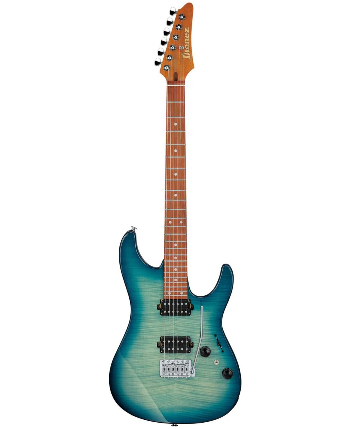 Ibanez AZ Standard Series AZ24S1F-TXB Electric Guitar – Transparent Turquoise Burst