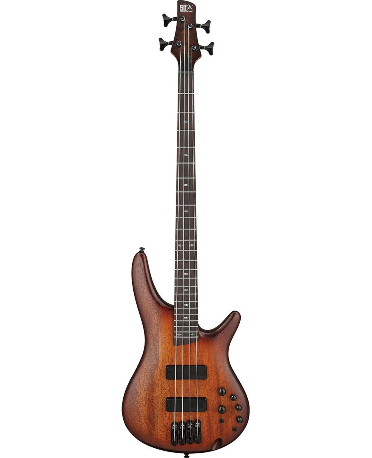 Ibanez SR500A Standard 4-String Bass Guitar - Mahogany Brown Burst Low Gloss