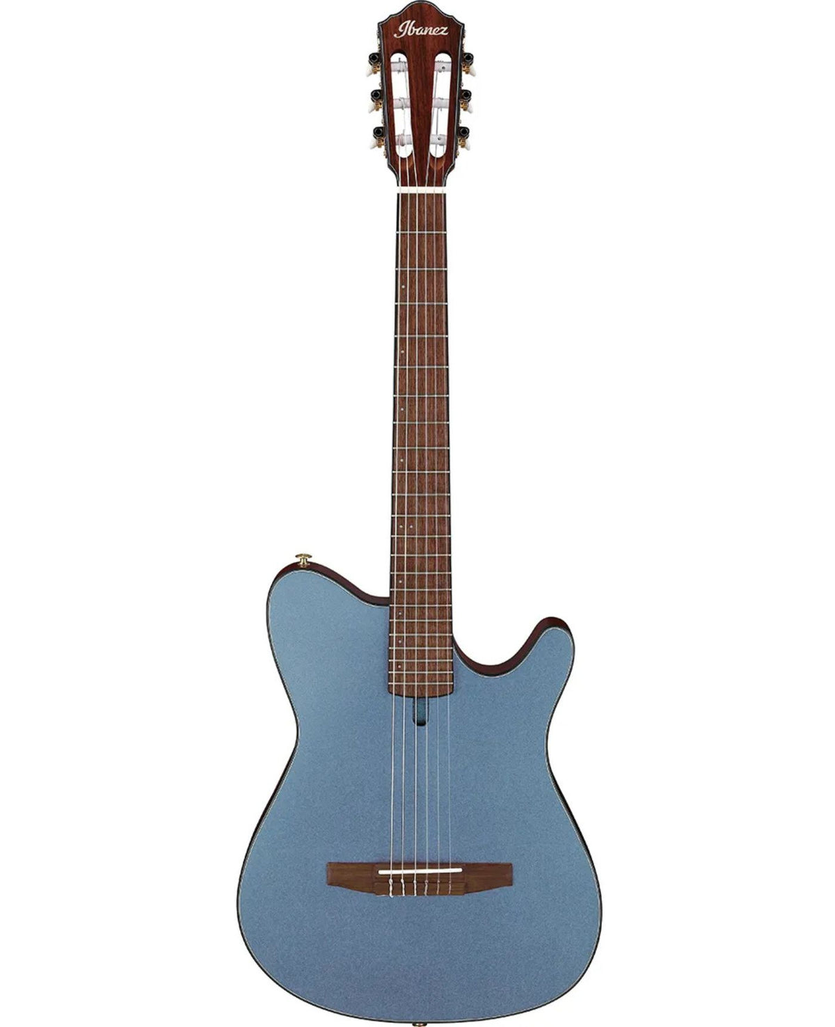 Ibanez FRH Series FRH10N Nylon String Acoustic-Electric Guitar – Indigo Blue Metallic Flat