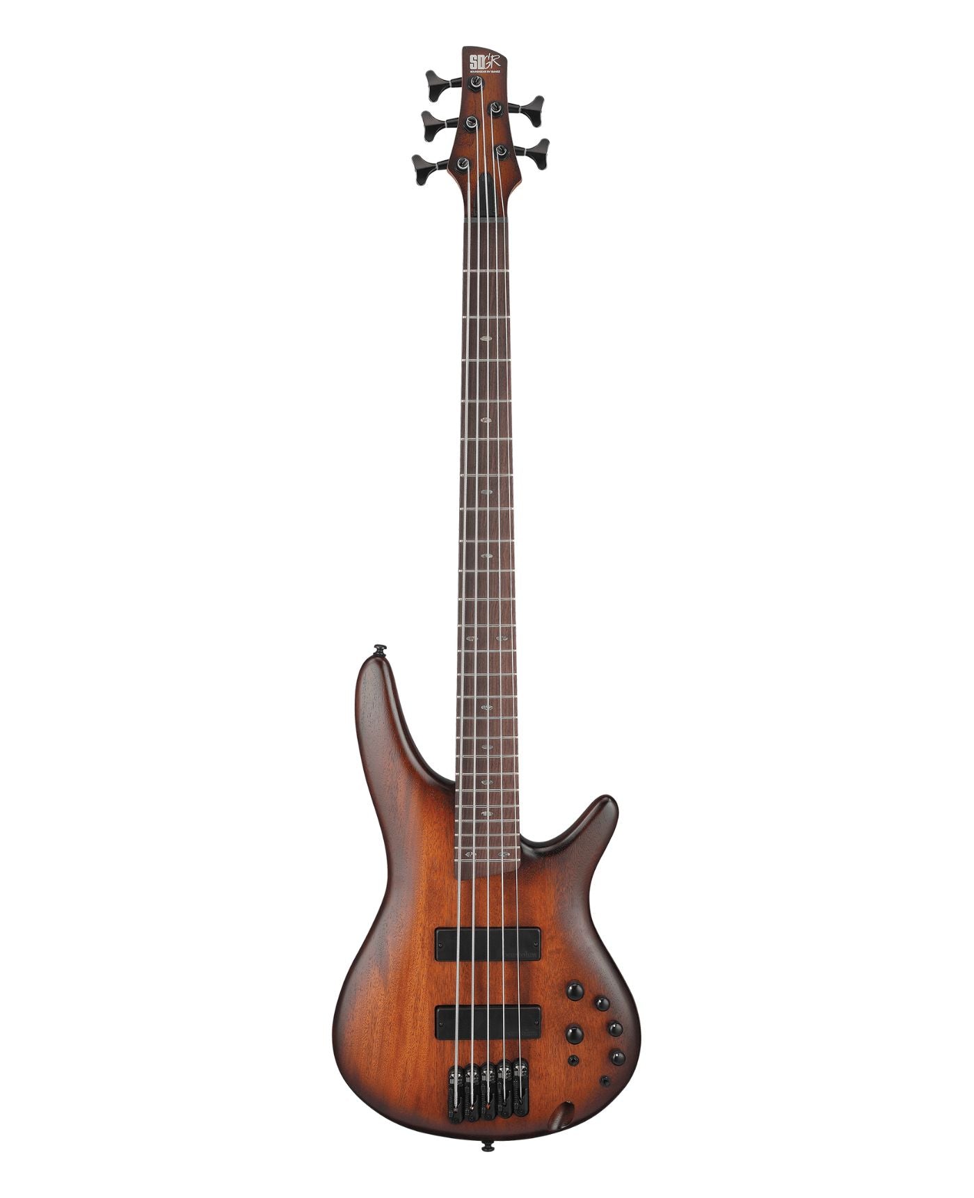 Ibanez SR505A Standard 5-String Bass Guitar - Mahogany Brown Burst Low Gloss