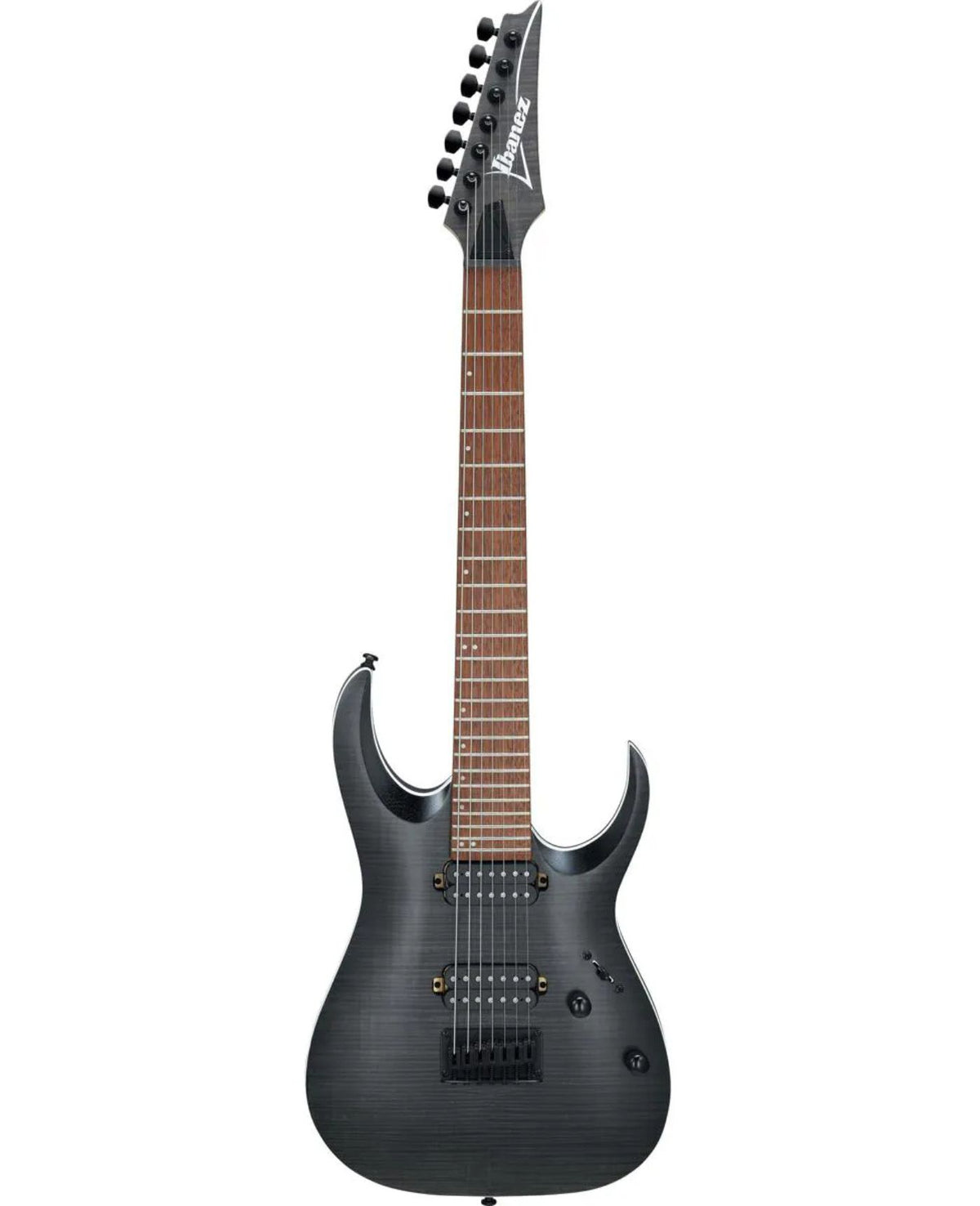 Ibanez RGA Standard RGA742FM 7-String Electric Guitar, Jatoba Fretboard, Transparent Gray Flat