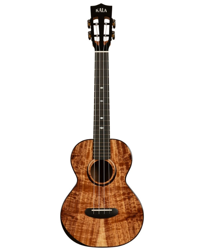 KALA Contour All Solid Gloss Acacia Tenor Ukulele w/ Bag
