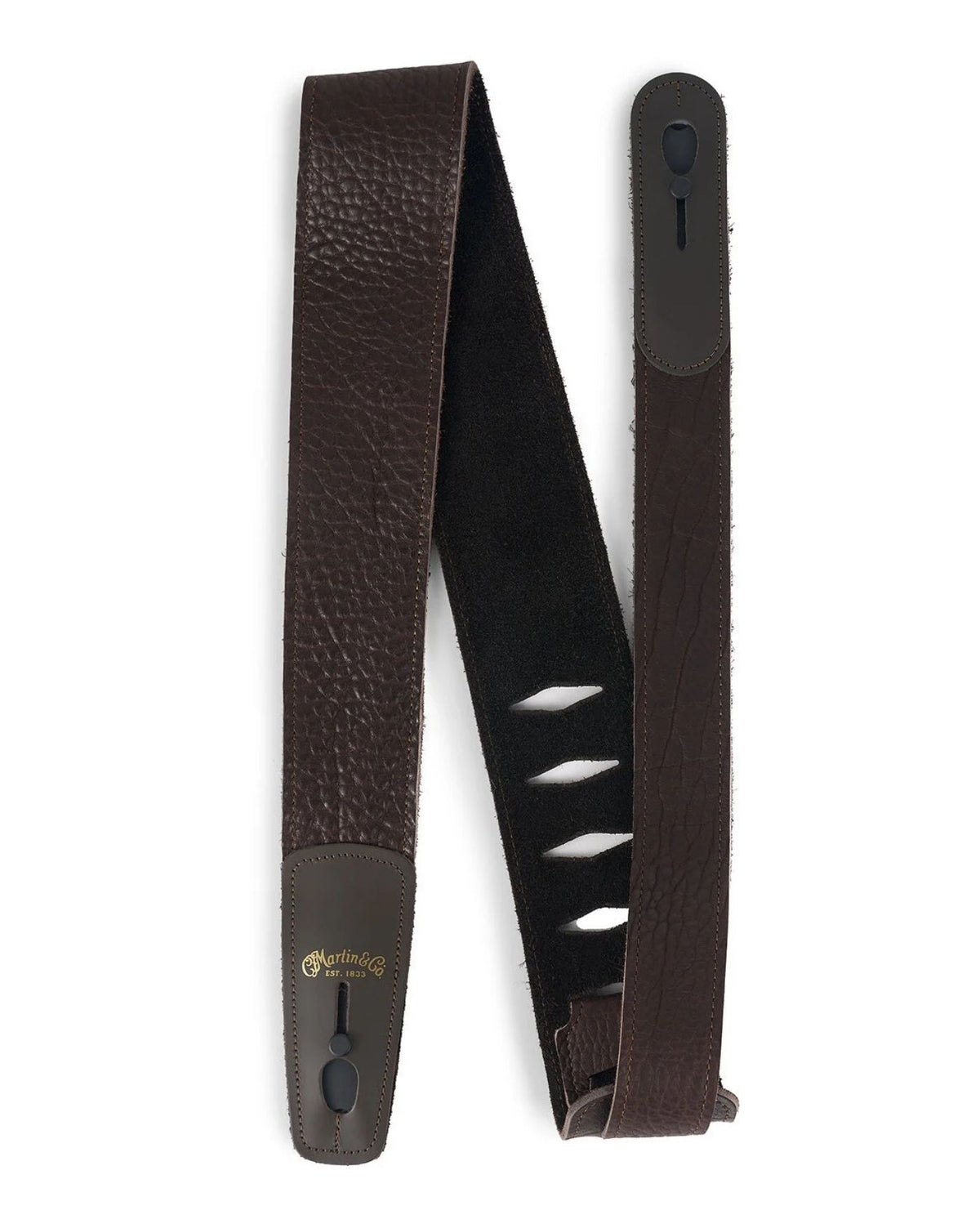 Martin Buffalo Leather Lock-It Guitar Strap - Brown