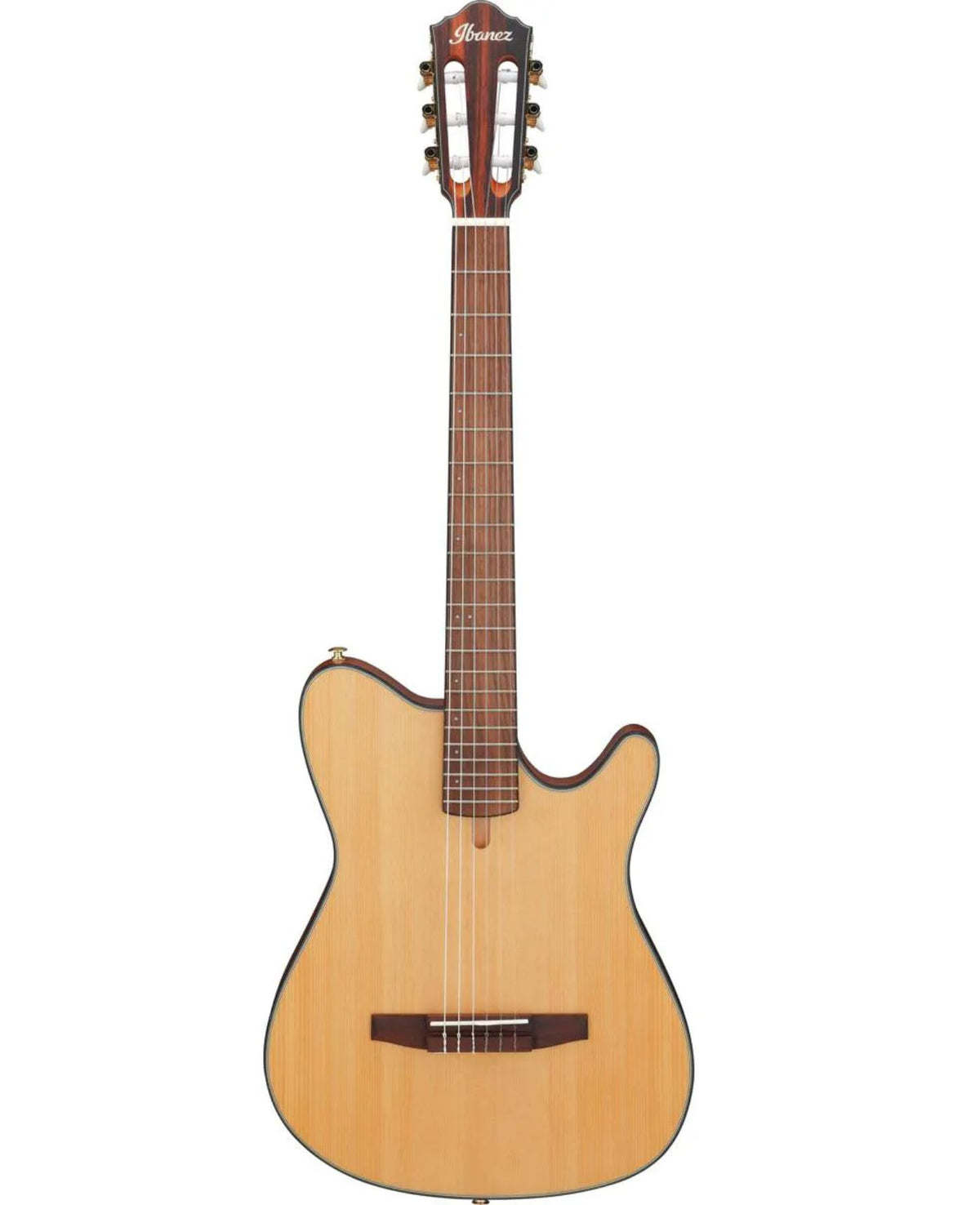 Ibanez FRH Series FRH10N Nylon String Acoustic-Electric Guitar – Natural Flat