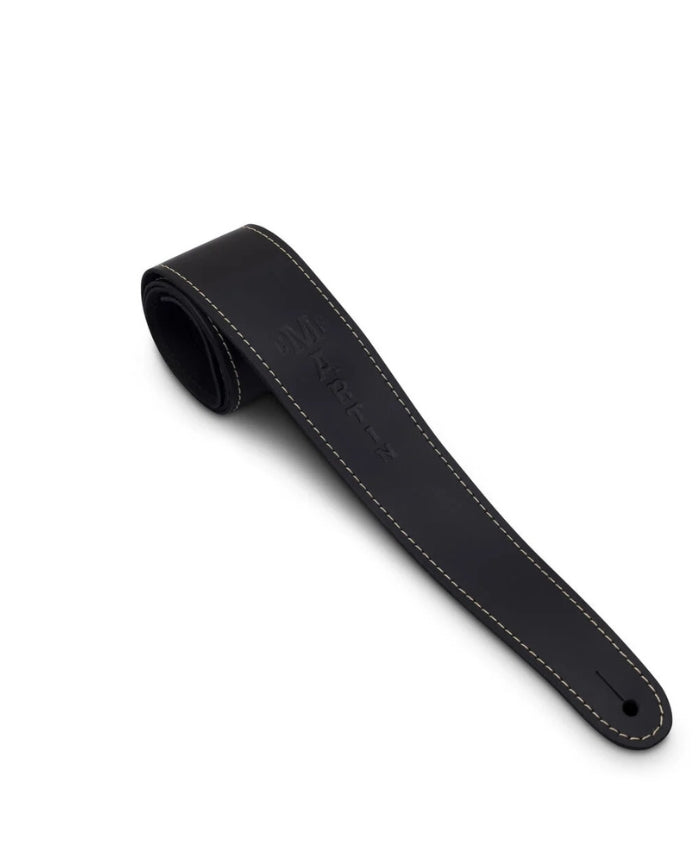 Martin Strap Leather Slim Style - Black