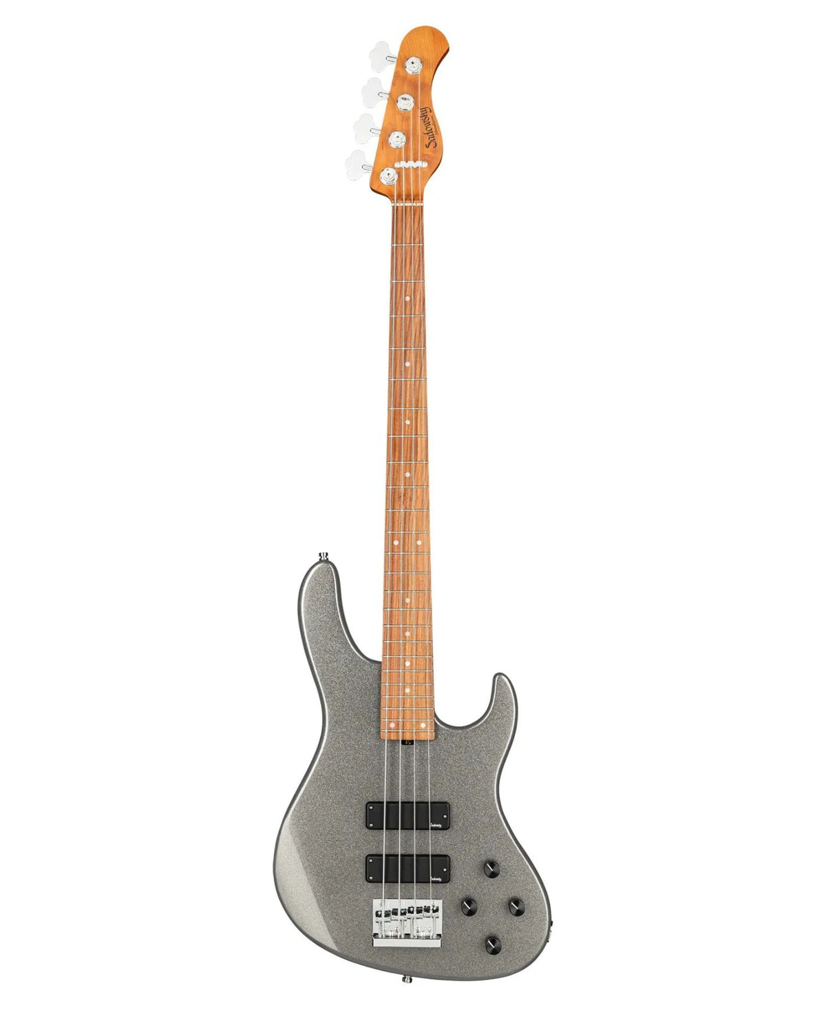Sadowsky MetroExpress 24-Fret Modern Bass, Morado Fingerboard, 4-String – Solid Silver Metallic High Polish
