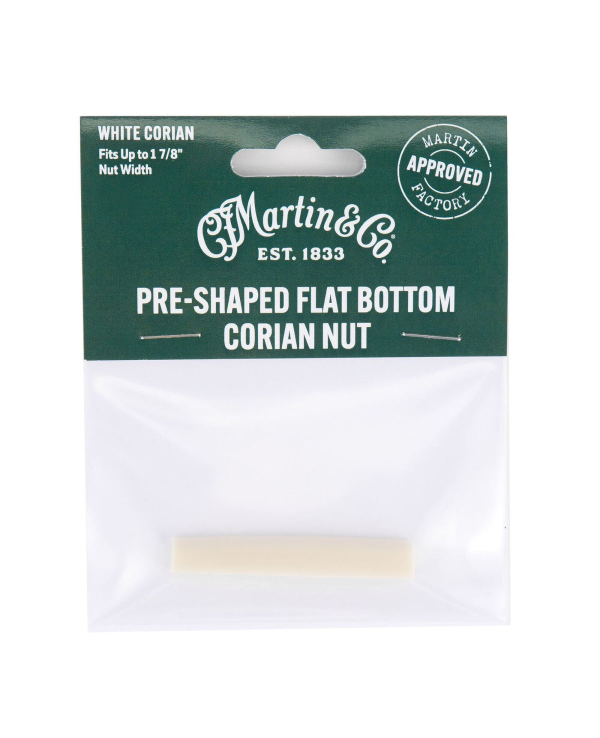CF Martin Pre-Shaped Flat Bottom Nut - Corian