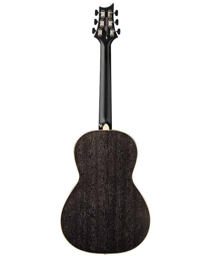 PRS SE P20E Parlor Acoustic-Electric Guitar - Dog Hair Gloss Top Satin Black