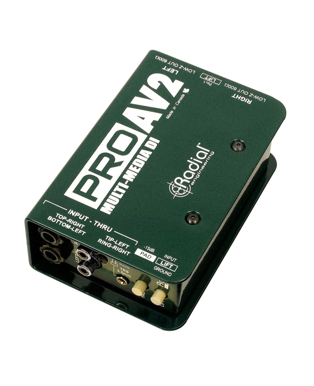 Radial ProAV2 Two-Channel Passive Stereo Multimedia DI