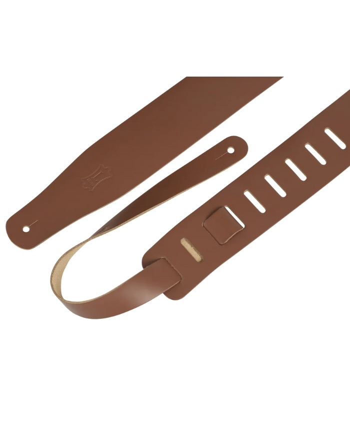 Levy M26-WAL Streamline Leather Guitar Strap - Premium Walnut Finish