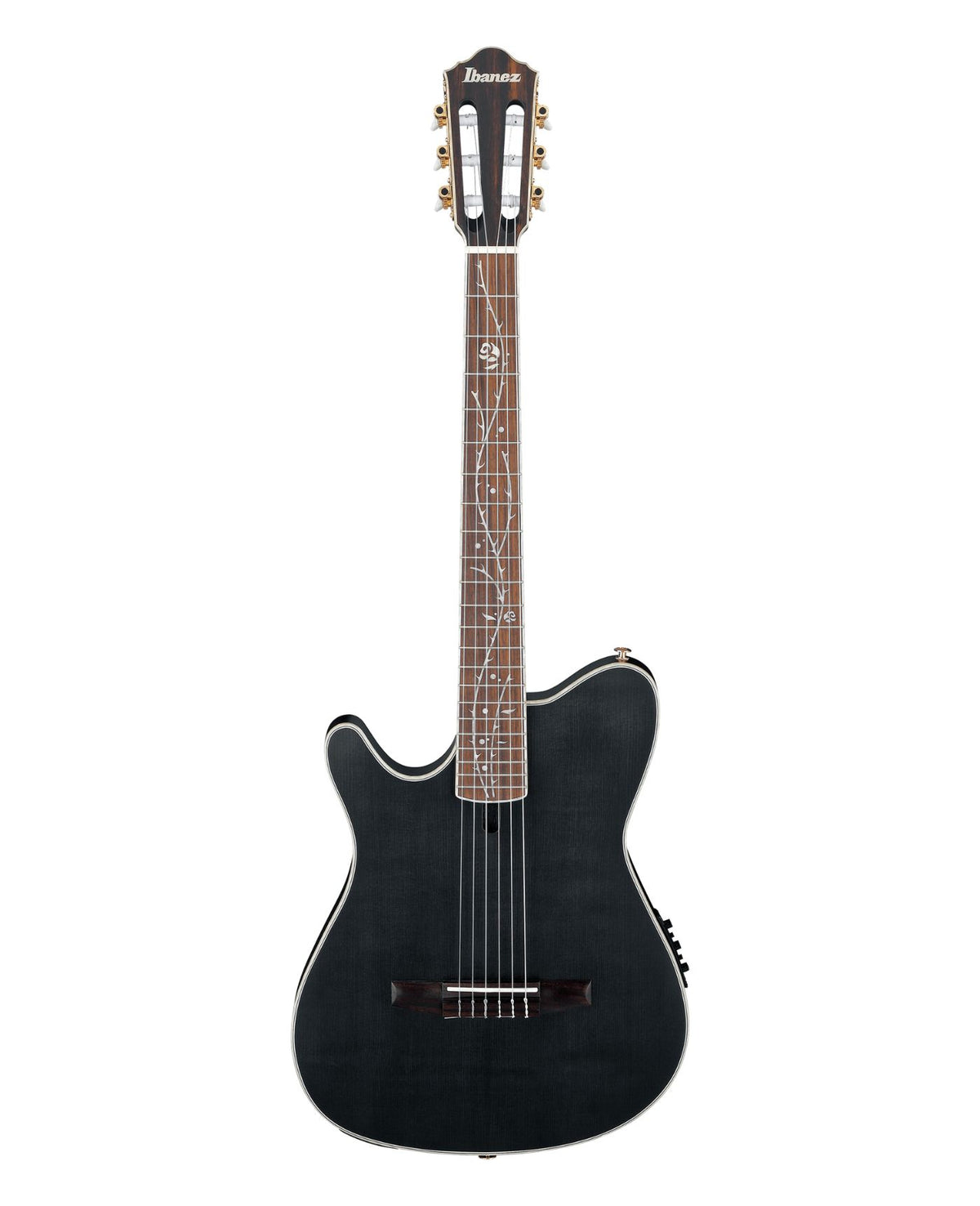 Ibanez TOD10NL Tim Henson Signature Nylon Left-Handed Acoustic-Electric Guitar - Transparent Black Flat