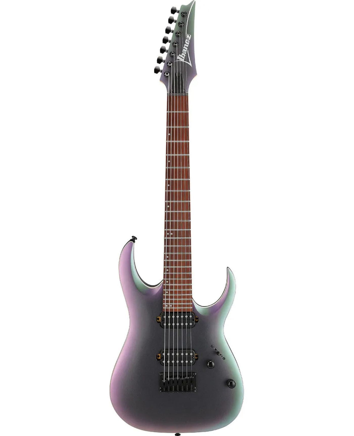 Ibanez RGA742EX 7-String Electric Guitar, Black Aurora Burst Matte