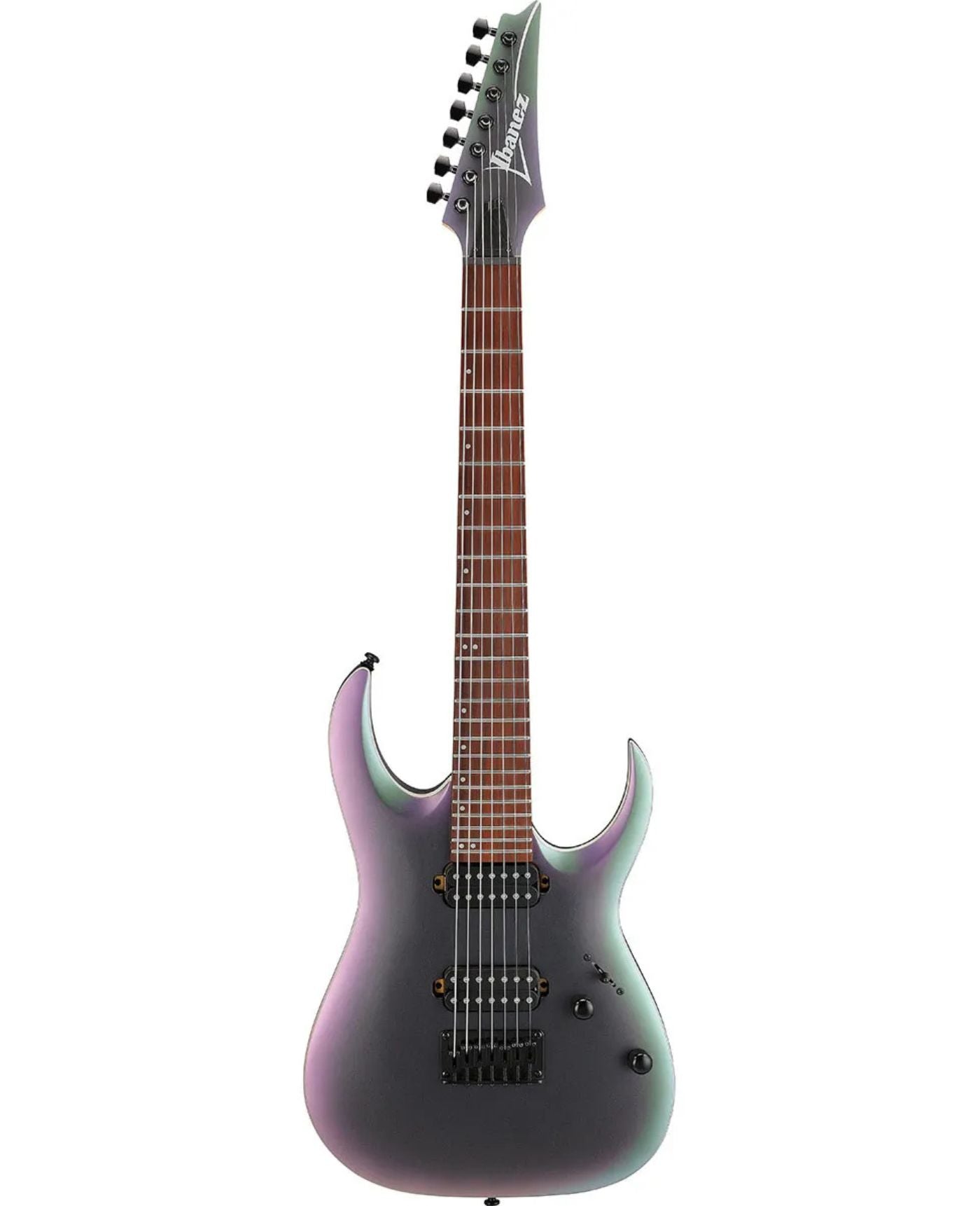 Ibanez RGA742EX 7-String Electric Guitar, Black Aurora Burst Matte