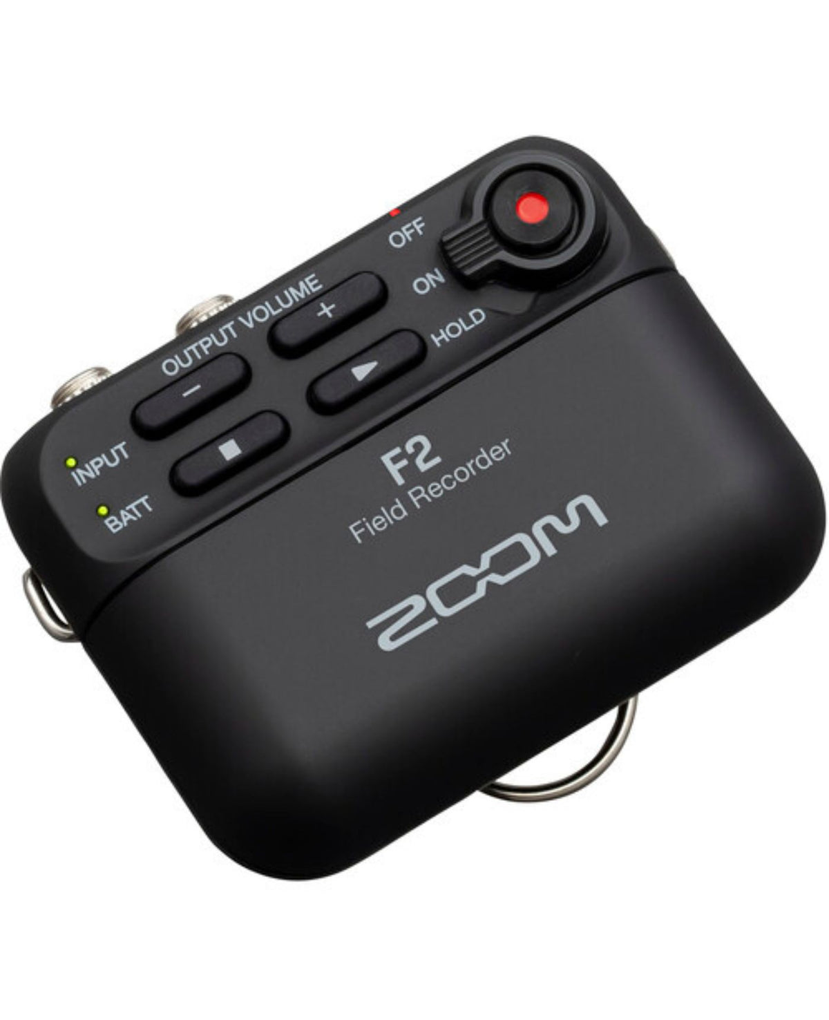 Zoom F2 Ultracompact Portable Field Recorder with Lavalier Microphone - Black