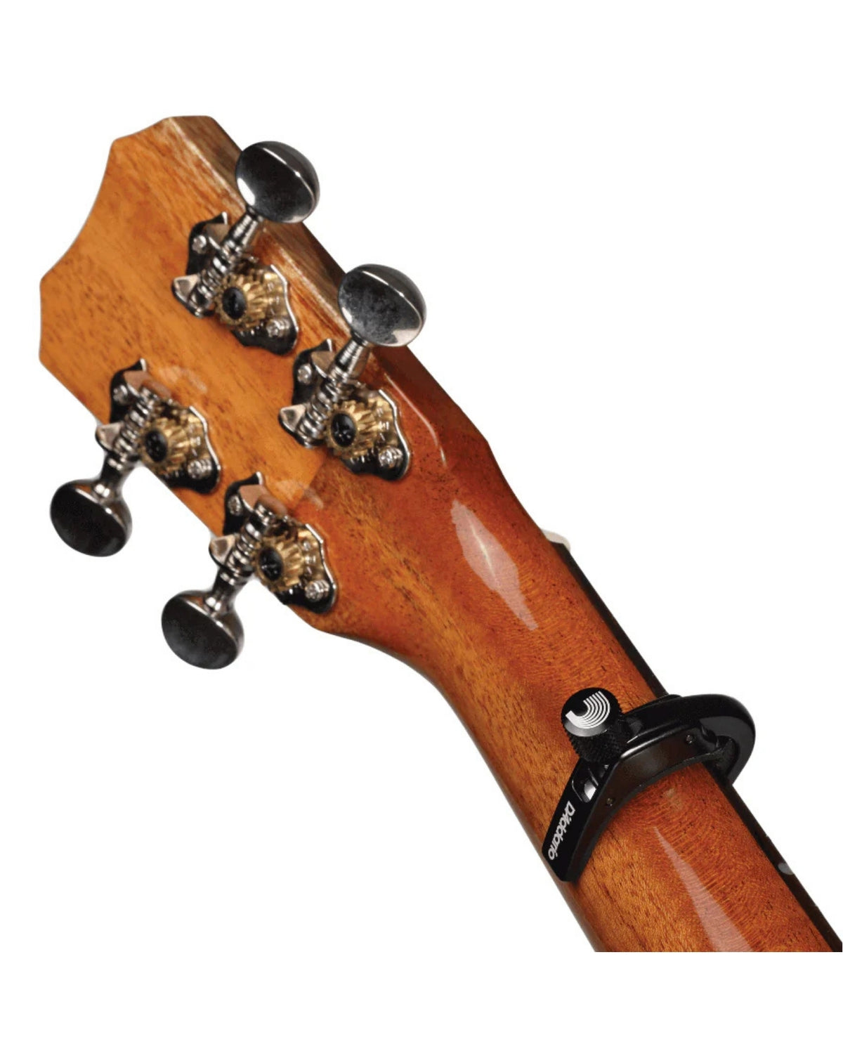 D'Addario Adjustable Tension Ukulele Pro Capo - Black