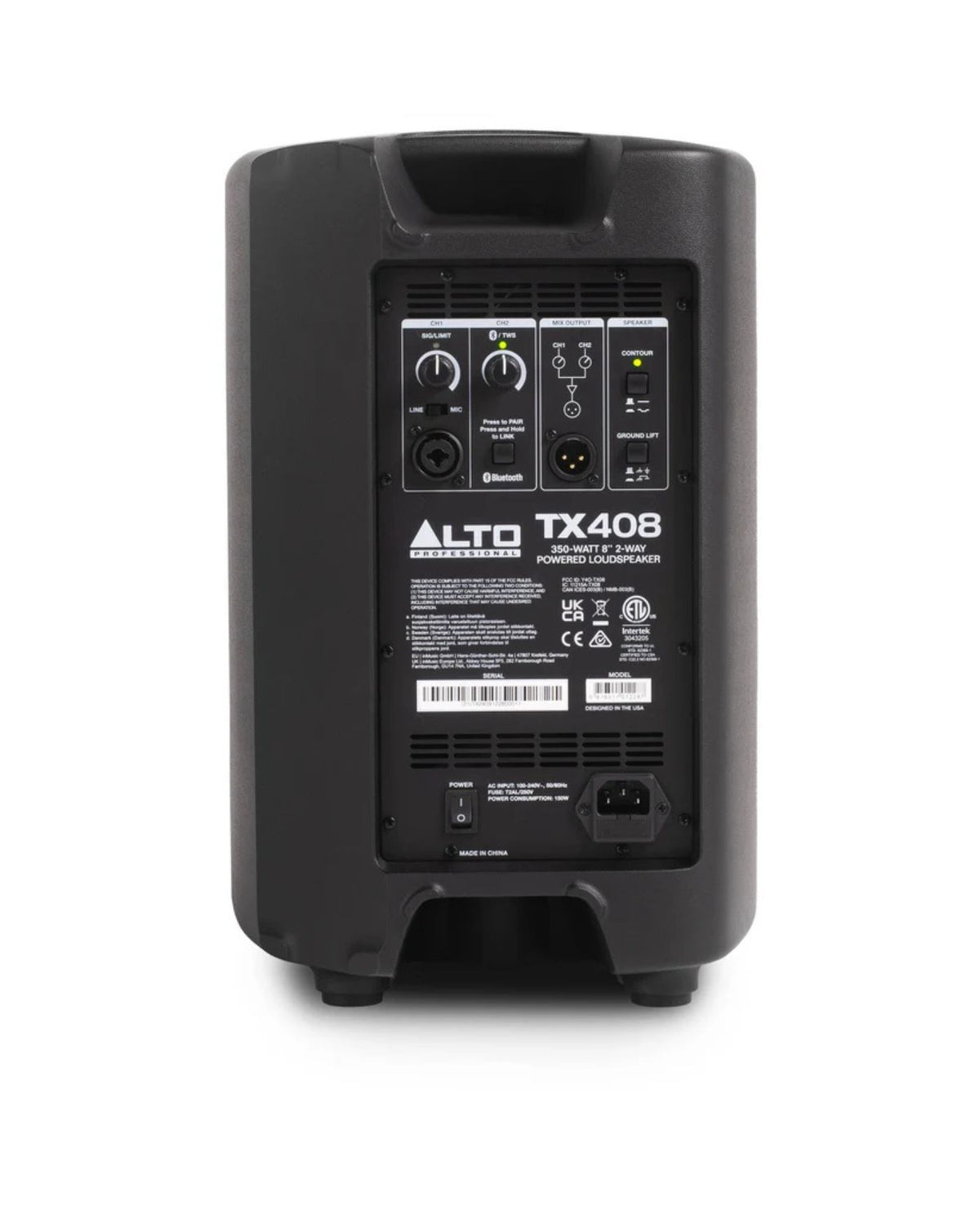 Alto Professional TX408 8" 350W 2-Way Active Powered PA Loudspeaker