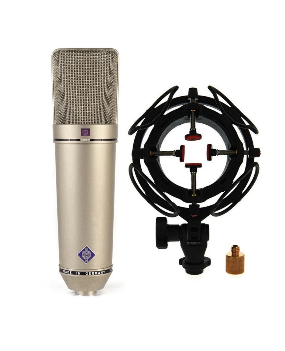 Neumann U 87 Ai Studio Set Large Diaphragm Multipattern Cardioid Condenser Microphone Set - Nickel