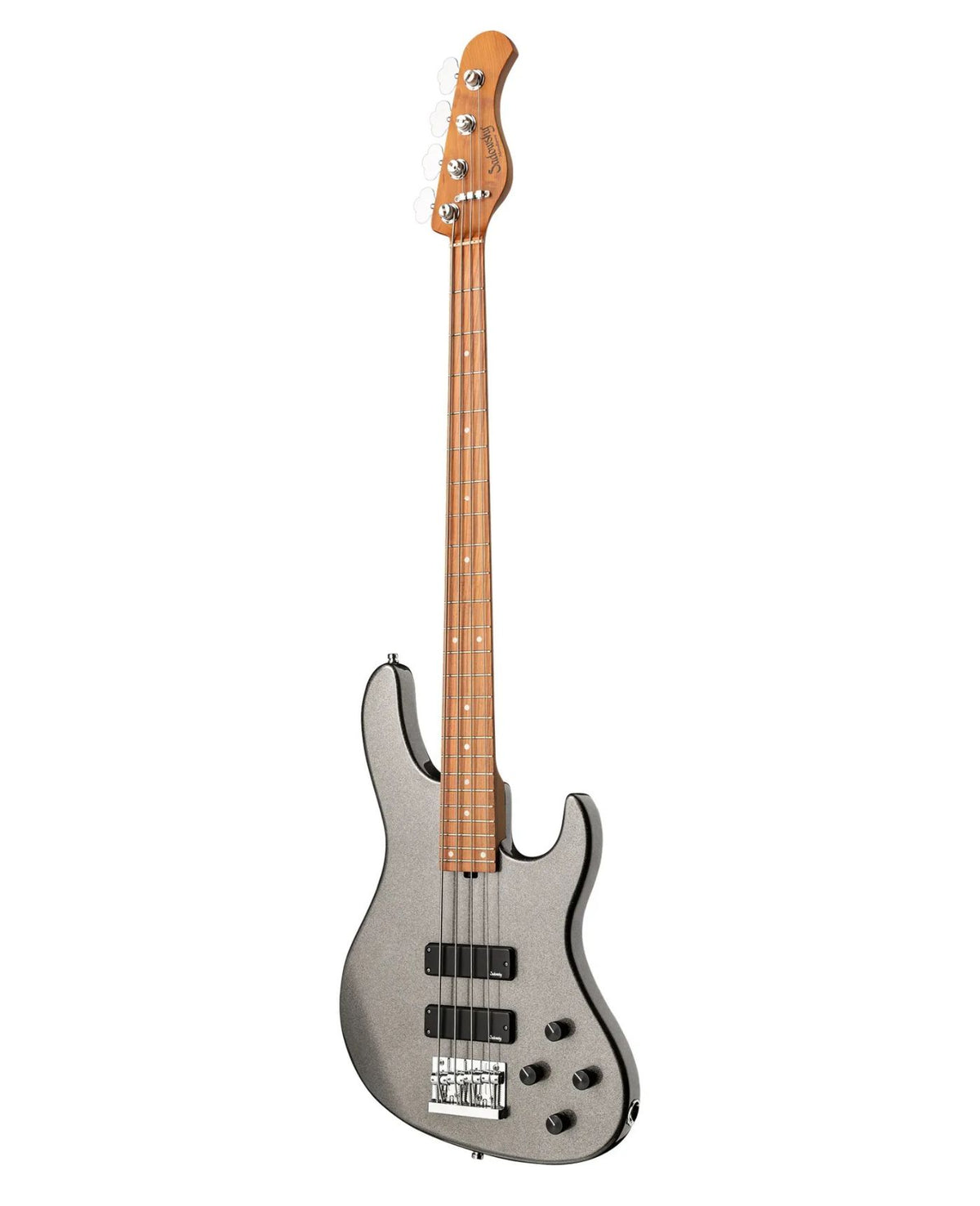 Sadowsky MetroExpress 24-Fret Modern Bass, Morado Fingerboard, 4-String – Solid Silver Metallic High Polish