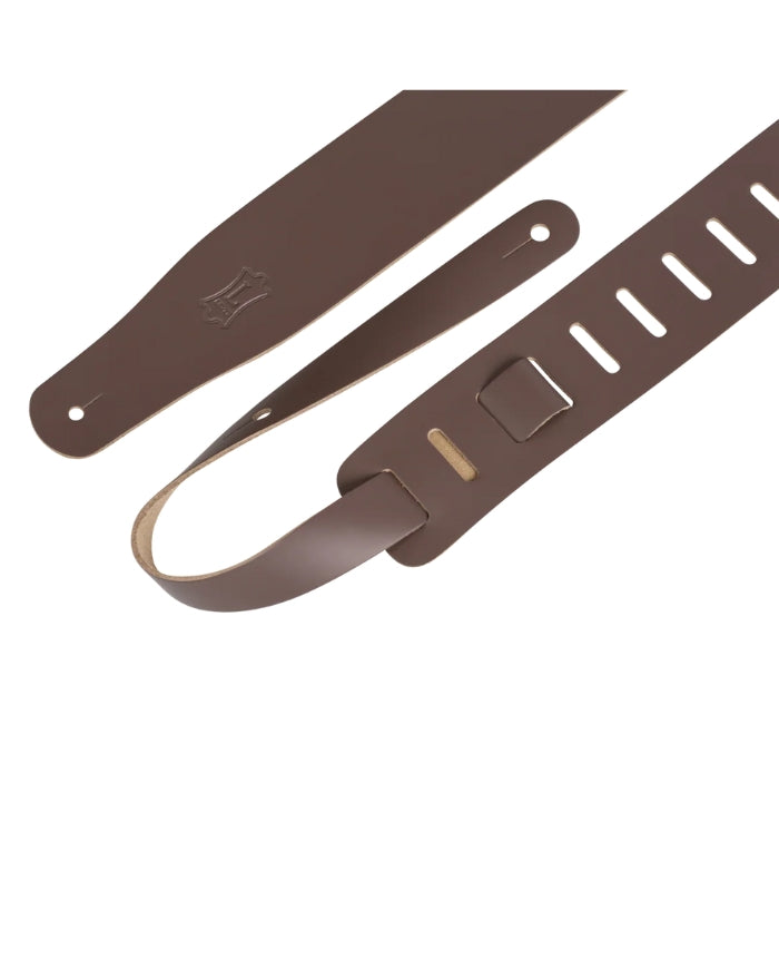 Levy M26-BRN Streamline Leather Guitar Strap - Brown Finish