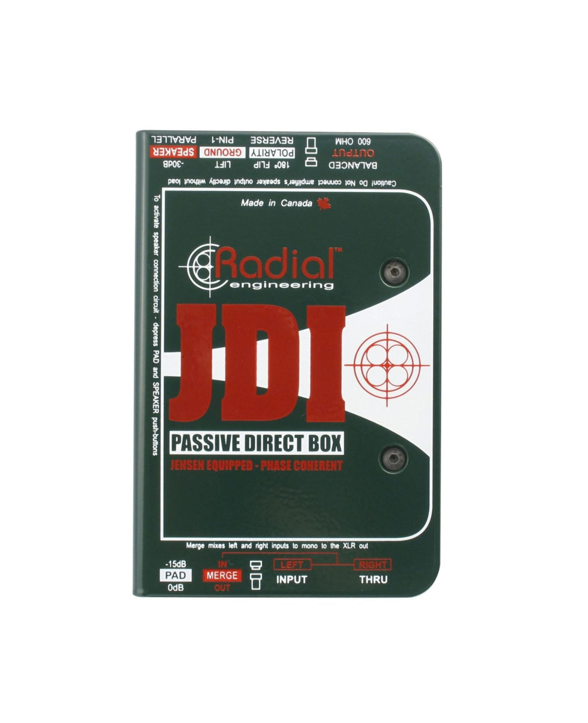 Radial JDI Passive DI for Acoustic Guitar, Bass &amp; Keyboards