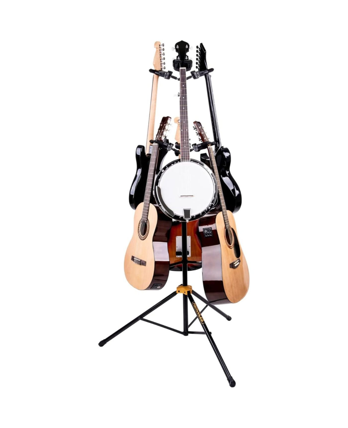Hercules Stands GS526B PLUS 6-Piece Auto Grip Guitar Stand