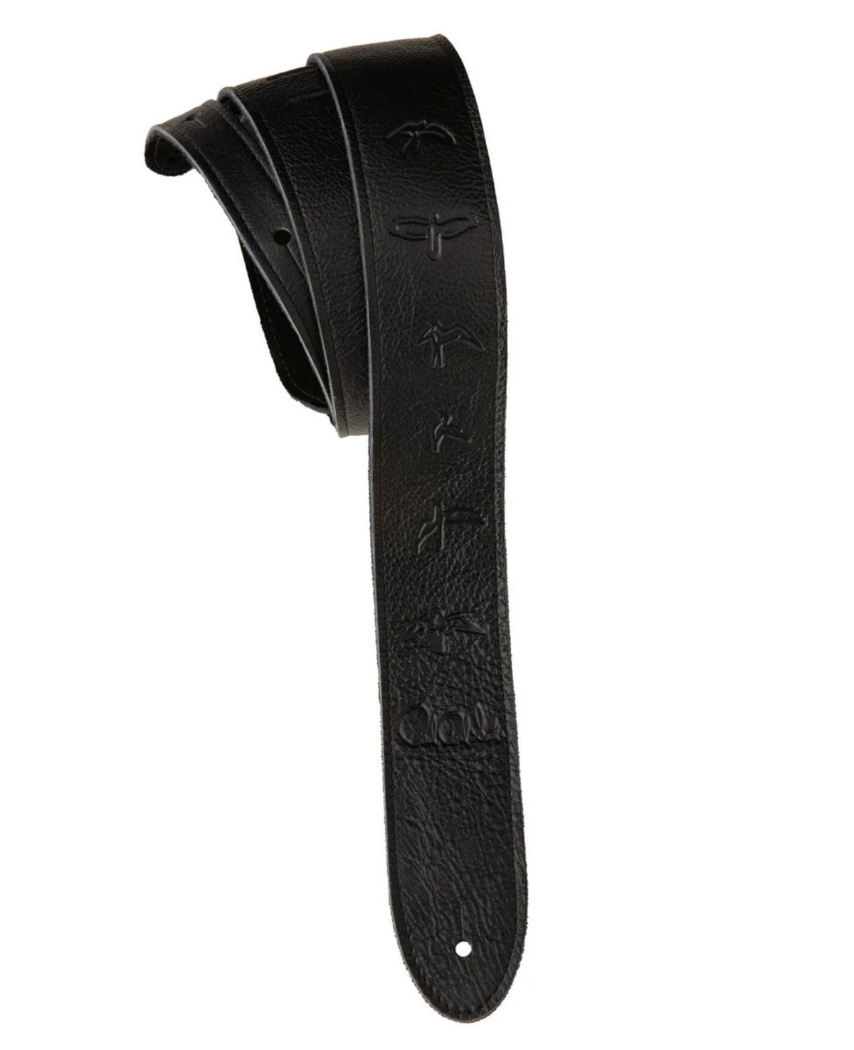 PRS Accessories Strap Embossed Leather Birds - Black