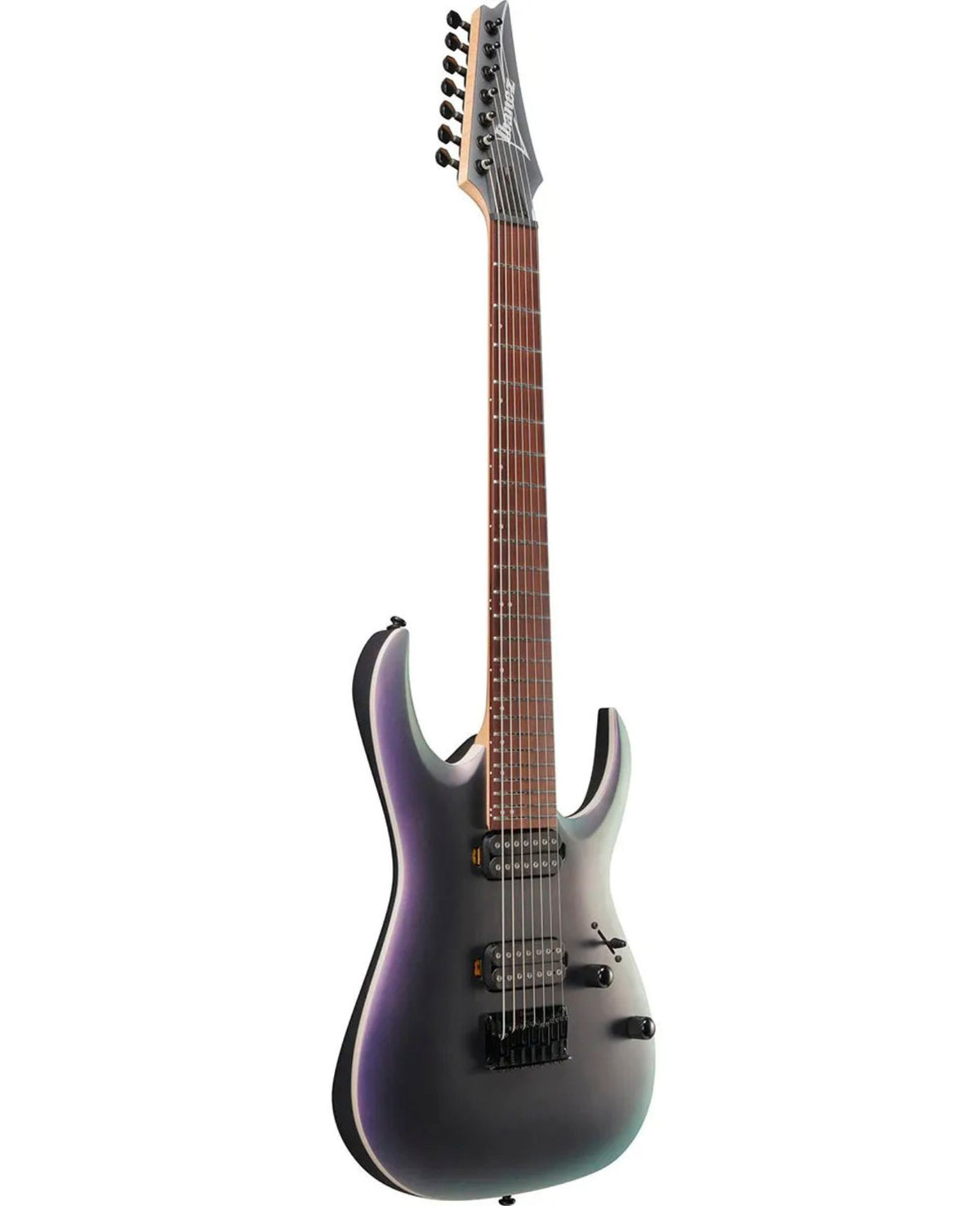 Ibanez RGA742EX 7-String Electric Guitar, Black Aurora Burst Matte