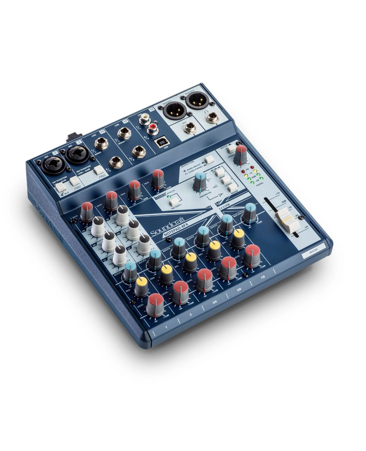 Soundcraft Notepad-8FX Small-Format Analog Mixing Console with USB I/O and Lexicon Effects