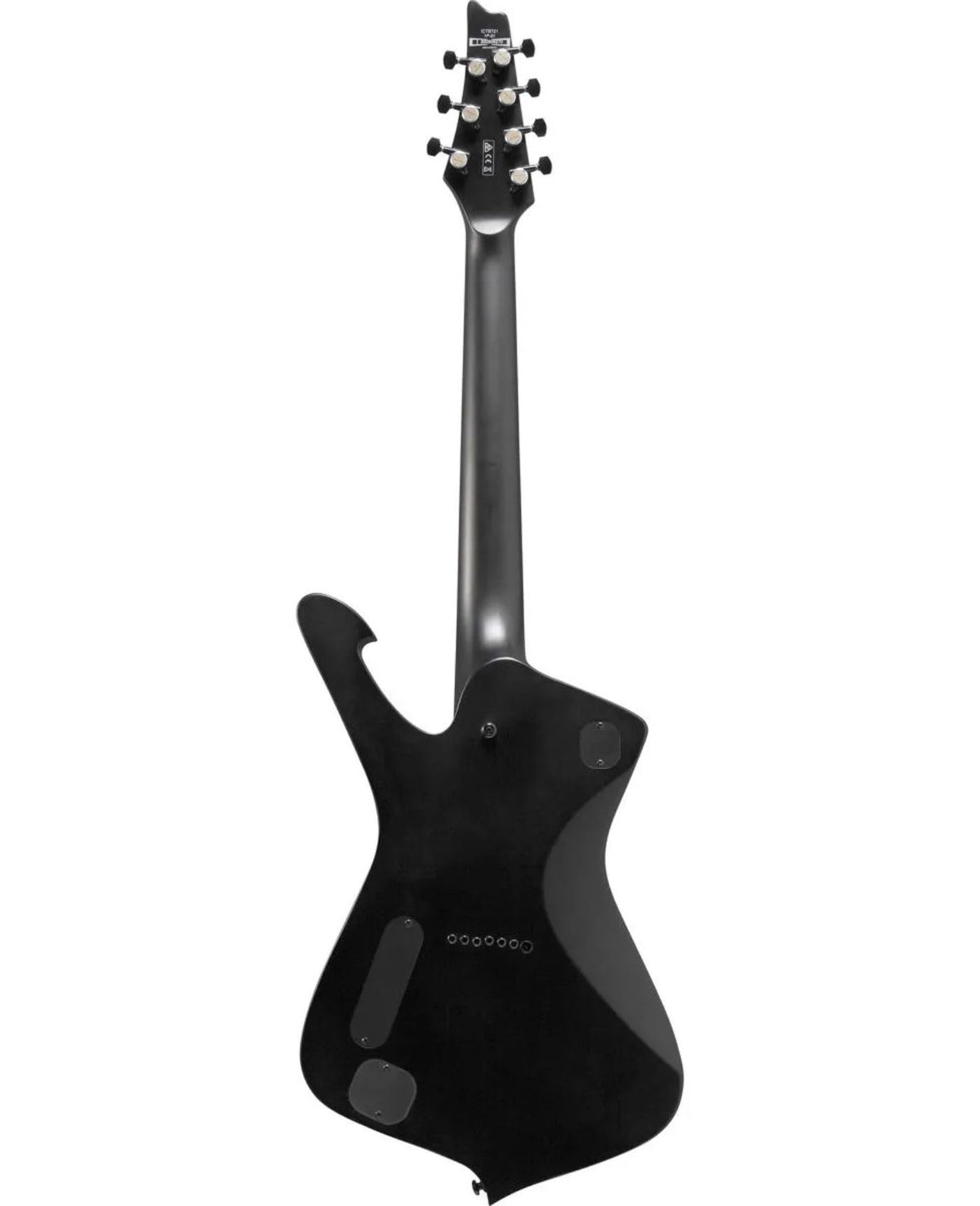 Ibanez Iron Label Iceman ICTB721 7-String Electric Guitar Black Flat