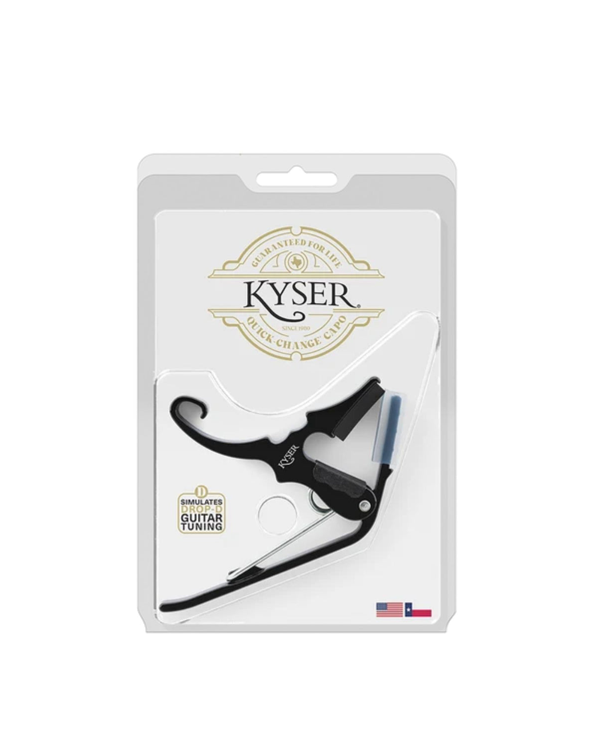 Kyser Quick-Change Short Cut Partial Guitar Capo – Black