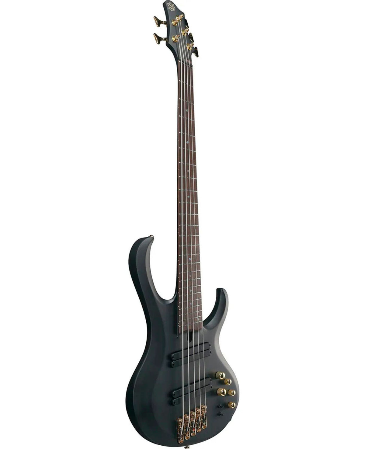 Ibanez BTB Bass Workshop BTB605LM 5-String Multi Scale Electric Bass Guitar – Black Flat