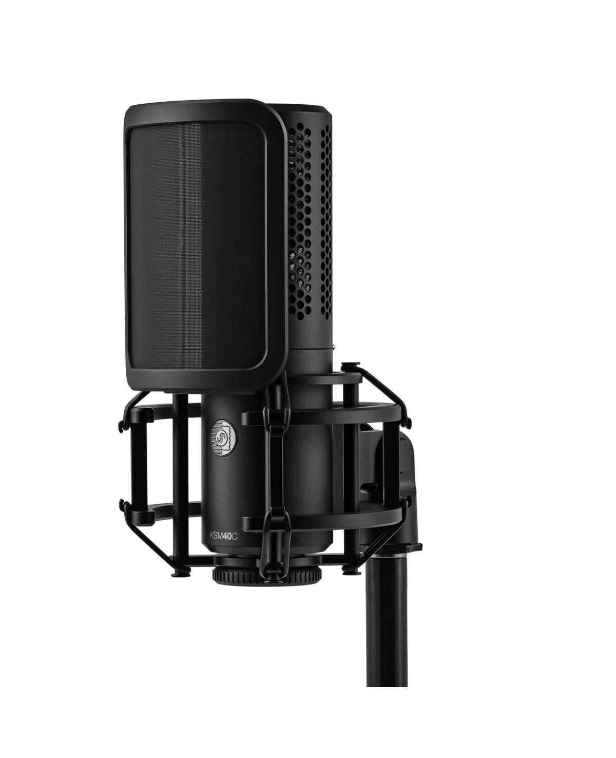 Shure KSM40C Cardioid Large-Diaphragm Condenser Microphone Studio Bundle (Charcoal)