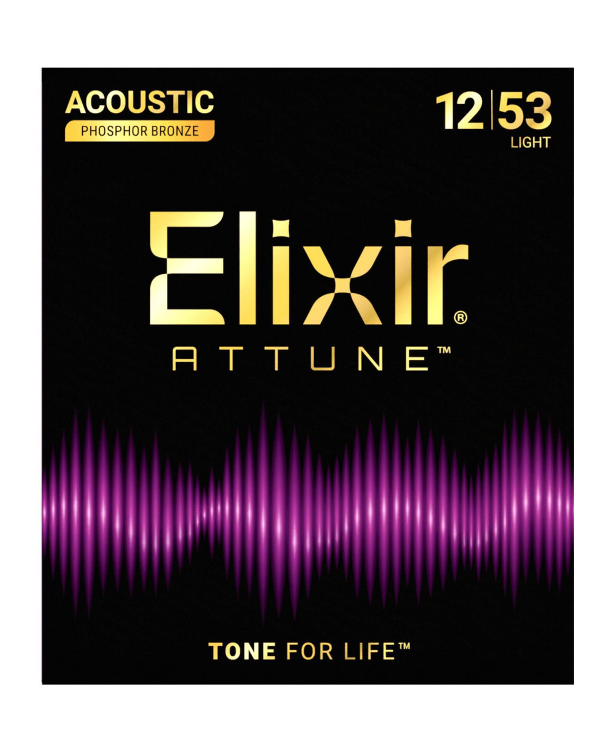 Elixir Strings Attune Phosphor Bronze Acoustic Guitar Strings Light (12-53)