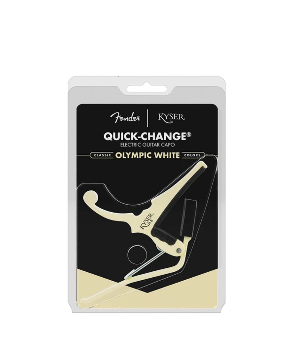 Fender® x Kyser® Electric Guitar Capo – Olympic White