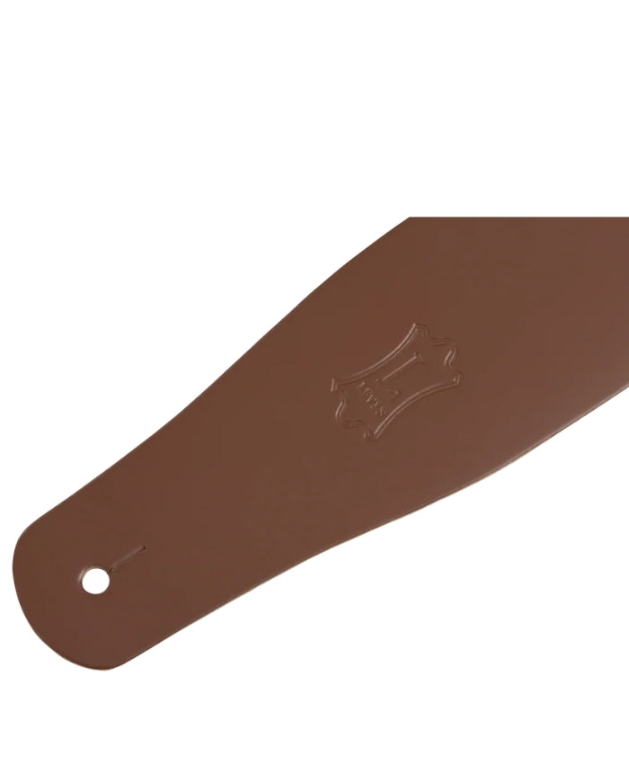 Levy M26-WAL Streamline Leather Guitar Strap - Premium Walnut Finish