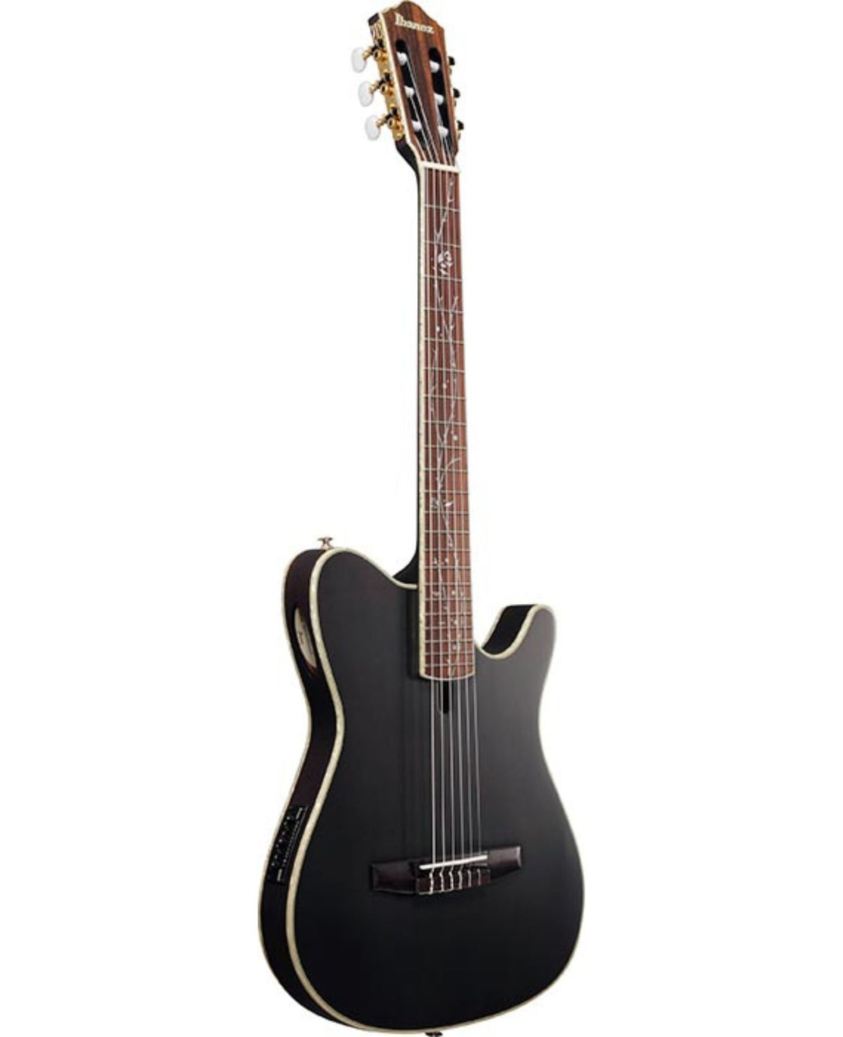 Ibanez TOD10N Tim Henson Signature Nylon Acoustic-Electric Guitar - Transparent Black Flat