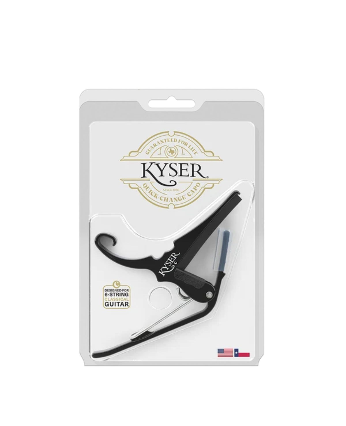 Kyser Quick-Change Capo for Classical Guitars – Black