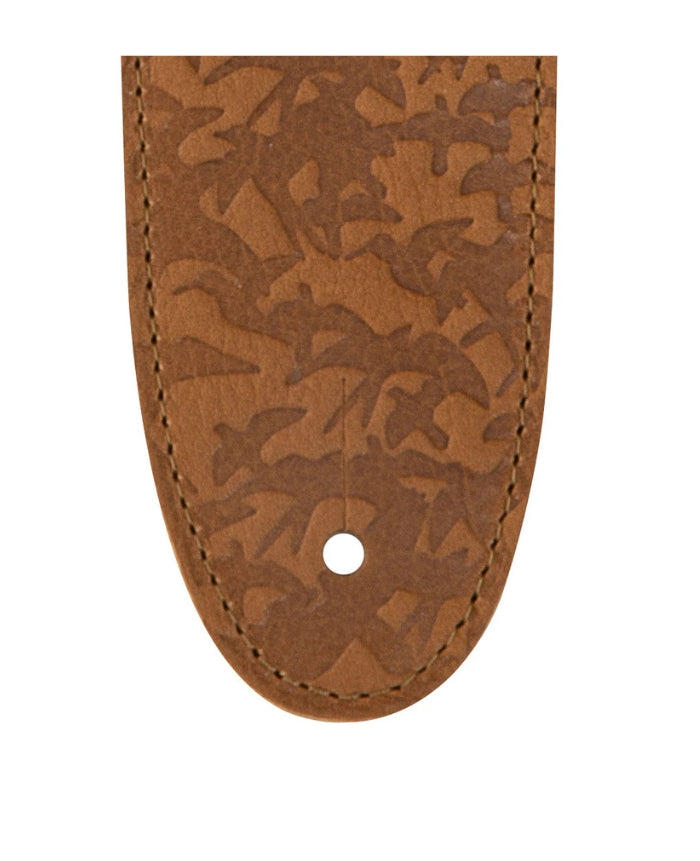 PRS Accessories Strap 2.5" Leather Bird Swarm - Tan