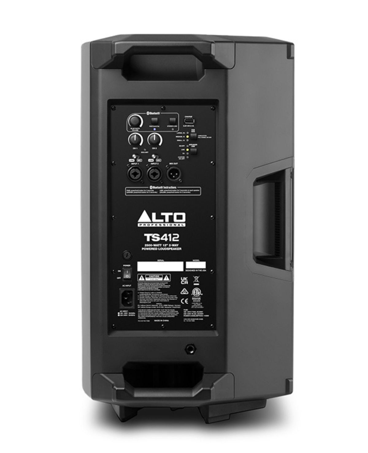 Alto Professional TS412 TrueSonic 4 Series 2500W 12" 2-Way Active Loudspeaker with Bluetooth