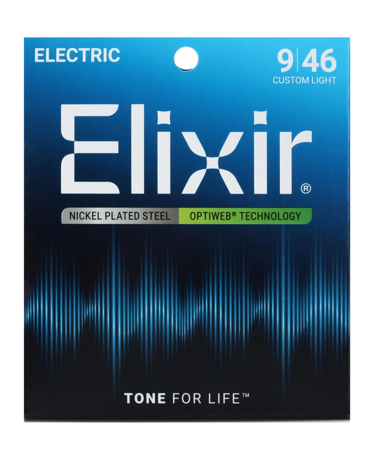 Elixir Strings Optiweb Electric Guitar Strings Custom Light (09-46)